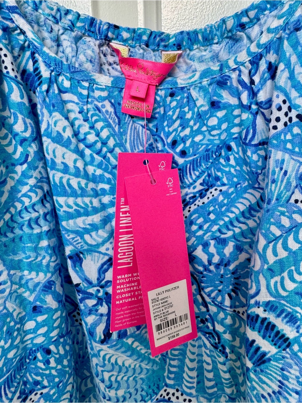 Lilly Pulitzer Jayden Linen Dress - Large NWT